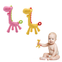 Kleine tierische Silikonspielzeuge Babyspielzeugzähne